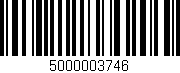 Código de barras (EAN, GTIN, SKU, ISBN): '5000003746'