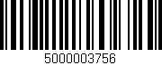 Código de barras (EAN, GTIN, SKU, ISBN): '5000003756'