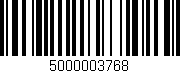 Código de barras (EAN, GTIN, SKU, ISBN): '5000003768'
