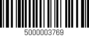 Código de barras (EAN, GTIN, SKU, ISBN): '5000003769'