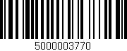 Código de barras (EAN, GTIN, SKU, ISBN): '5000003770'