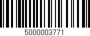 Código de barras (EAN, GTIN, SKU, ISBN): '5000003771'