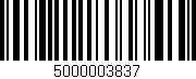 Código de barras (EAN, GTIN, SKU, ISBN): '5000003837'