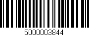 Código de barras (EAN, GTIN, SKU, ISBN): '5000003844'