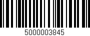 Código de barras (EAN, GTIN, SKU, ISBN): '5000003845'
