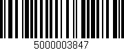 Código de barras (EAN, GTIN, SKU, ISBN): '5000003847'