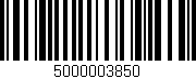 Código de barras (EAN, GTIN, SKU, ISBN): '5000003850'
