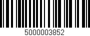 Código de barras (EAN, GTIN, SKU, ISBN): '5000003852'