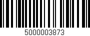 Código de barras (EAN, GTIN, SKU, ISBN): '5000003873'
