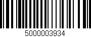 Código de barras (EAN, GTIN, SKU, ISBN): '5000003934'