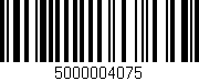 Código de barras (EAN, GTIN, SKU, ISBN): '5000004075'