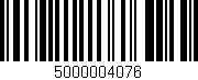Código de barras (EAN, GTIN, SKU, ISBN): '5000004076'