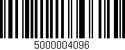 Código de barras (EAN, GTIN, SKU, ISBN): '5000004096'