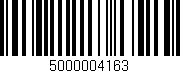Código de barras (EAN, GTIN, SKU, ISBN): '5000004163'