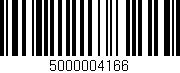 Código de barras (EAN, GTIN, SKU, ISBN): '5000004166'