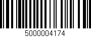 Código de barras (EAN, GTIN, SKU, ISBN): '5000004174'