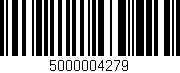 Código de barras (EAN, GTIN, SKU, ISBN): '5000004279'