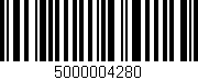 Código de barras (EAN, GTIN, SKU, ISBN): '5000004280'
