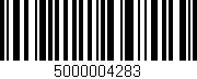 Código de barras (EAN, GTIN, SKU, ISBN): '5000004283'