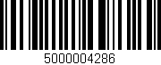 Código de barras (EAN, GTIN, SKU, ISBN): '5000004286'