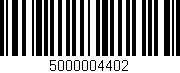 Código de barras (EAN, GTIN, SKU, ISBN): '5000004402'