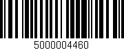Código de barras (EAN, GTIN, SKU, ISBN): '5000004460'