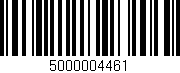 Código de barras (EAN, GTIN, SKU, ISBN): '5000004461'