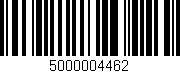 Código de barras (EAN, GTIN, SKU, ISBN): '5000004462'