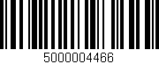 Código de barras (EAN, GTIN, SKU, ISBN): '5000004466'