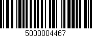 Código de barras (EAN, GTIN, SKU, ISBN): '5000004467'