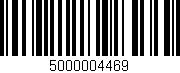 Código de barras (EAN, GTIN, SKU, ISBN): '5000004469'