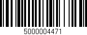 Código de barras (EAN, GTIN, SKU, ISBN): '5000004471'