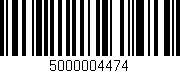 Código de barras (EAN, GTIN, SKU, ISBN): '5000004474'