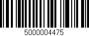 Código de barras (EAN, GTIN, SKU, ISBN): '5000004475'