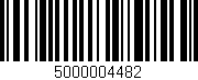 Código de barras (EAN, GTIN, SKU, ISBN): '5000004482'