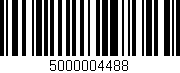 Código de barras (EAN, GTIN, SKU, ISBN): '5000004488'