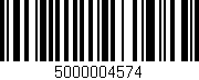 Código de barras (EAN, GTIN, SKU, ISBN): '5000004574'