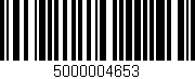 Código de barras (EAN, GTIN, SKU, ISBN): '5000004653'