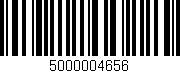 Código de barras (EAN, GTIN, SKU, ISBN): '5000004656'