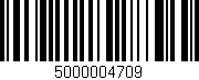 Código de barras (EAN, GTIN, SKU, ISBN): '5000004709'