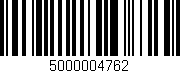 Código de barras (EAN, GTIN, SKU, ISBN): '5000004762'