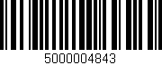Código de barras (EAN, GTIN, SKU, ISBN): '5000004843'