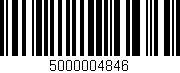 Código de barras (EAN, GTIN, SKU, ISBN): '5000004846'