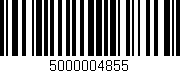 Código de barras (EAN, GTIN, SKU, ISBN): '5000004855'
