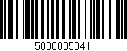 Código de barras (EAN, GTIN, SKU, ISBN): '5000005041'