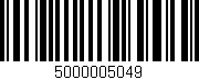 Código de barras (EAN, GTIN, SKU, ISBN): '5000005049'