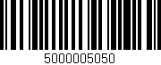 Código de barras (EAN, GTIN, SKU, ISBN): '5000005050'