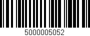 Código de barras (EAN, GTIN, SKU, ISBN): '5000005052'