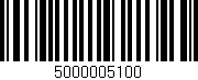 Código de barras (EAN, GTIN, SKU, ISBN): '5000005100'