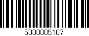 Código de barras (EAN, GTIN, SKU, ISBN): '5000005107'